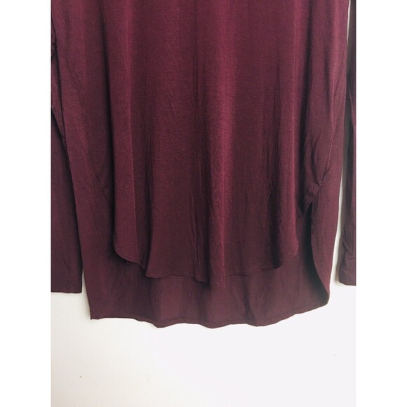 INC Shirt Long Sleeves Burgundy V-Neck Casual Pullover Size S - Picture 10 of 11
